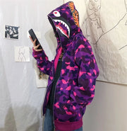 Japanese Shark Camouflage Hoodies