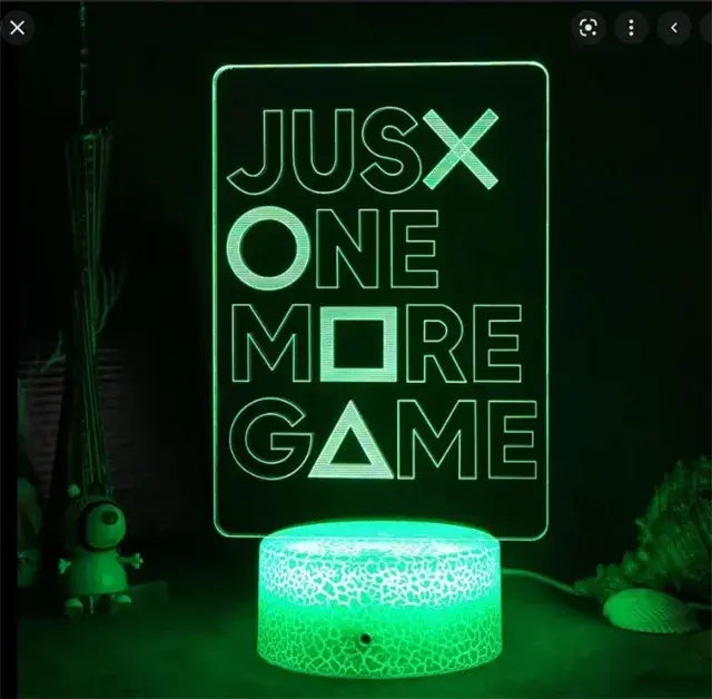 3D LED Lamp for Game Room