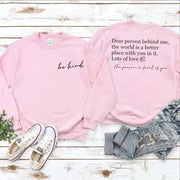 "Be Kind" Graphic Sweatshirt Hoodies