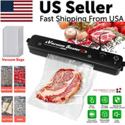 Vacuum Sealer Machine Food Preservation Storage Saver Automatic With Seal Bag