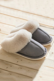 Fuzzy Suede Winter Slippers