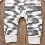 Striped Hooded For Babies