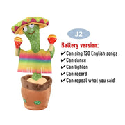 Dancing Cactus Electronic Plush Toys