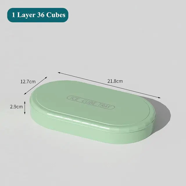 Ice Cube Tray with Lid & Bin