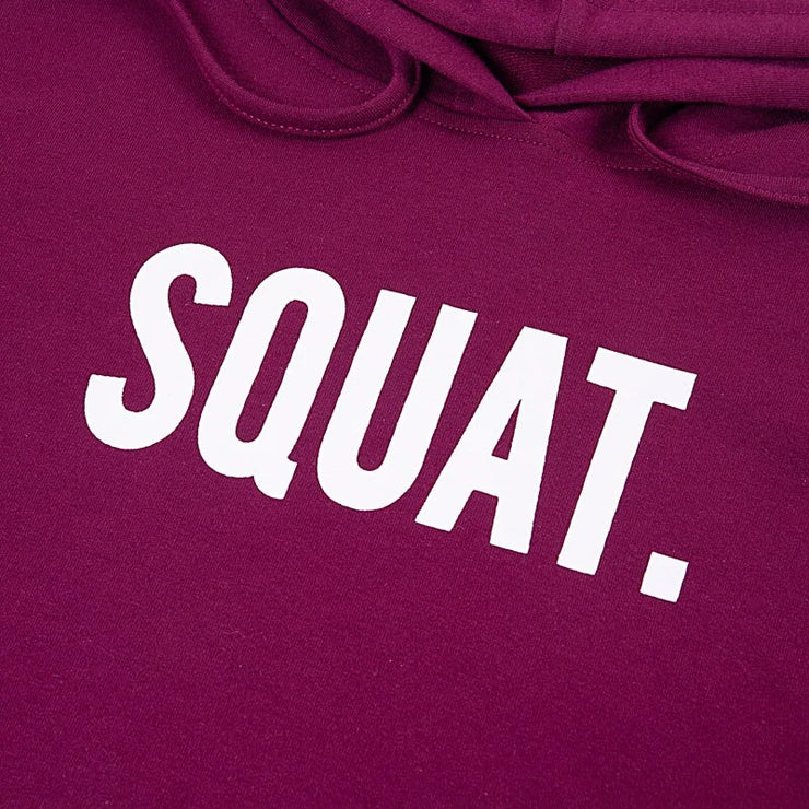 InstaHot Letter Print SQUAT Hoodies Women&