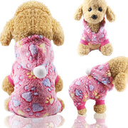 Winter Warm Fleece Dog Jumpsuit