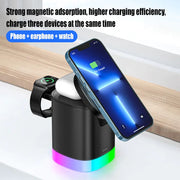 3 in 1 Macsafe Cube Charger Sradle Magnetic Wireless Stand