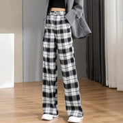 Women Chic Office Wear Straight Pants