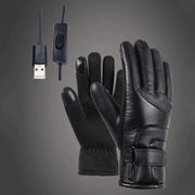 Electric USB Heated Gloves Winter Warming Thermal Ski Snow Hand Warm Windproof