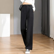 Women Chic Office Wear Straight Pants