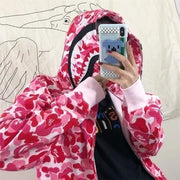 Japanese Shark Camouflage Hoodies