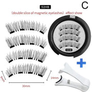 2 Pairs Reusable 3D Magnetic False Eyelashes