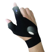 LED Fingerless Flashlight Gloves