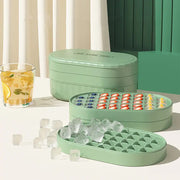 Ice Cube Tray with Lid & Bin