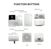 Wireless Security WiFi Smart Doorbell Intercom Video Camera Bell Chime Door Ring