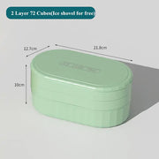 Ice Cube Tray with Lid & Bin