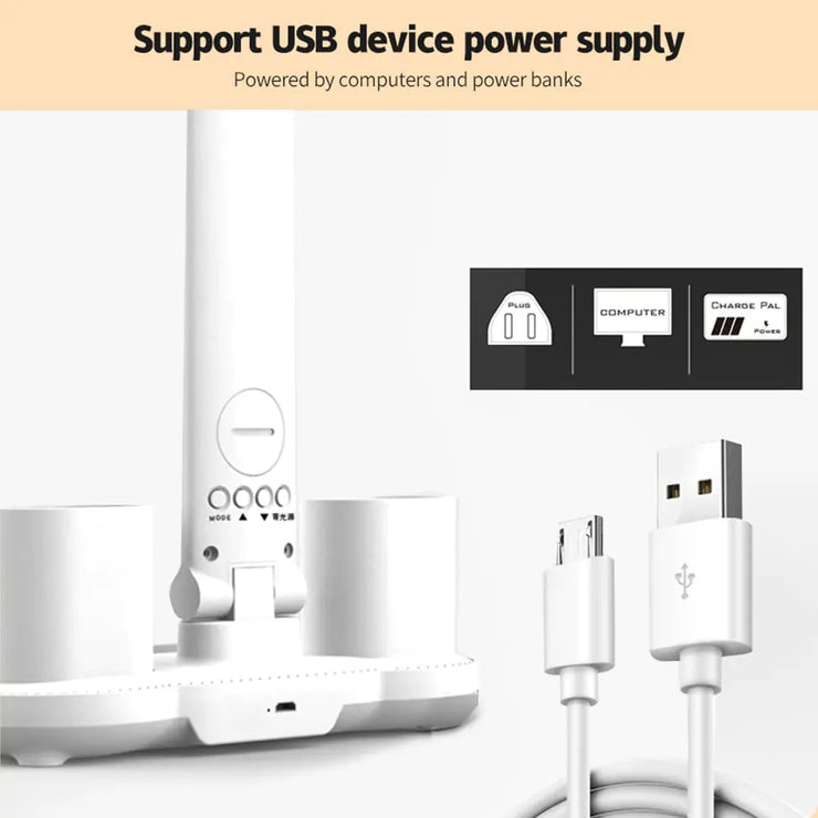 LED Desk Lamp with Pen Holder