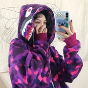 Japanese Shark Camouflage Hoodies