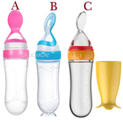 Squeezing Feeding Bottle Silicone Newborn Baby