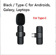 Wireless Microphone for iPhone/Android: 2.4G Noise Cancelling Mic