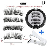 2 Pairs Reusable 3D Magnetic False Eyelashes